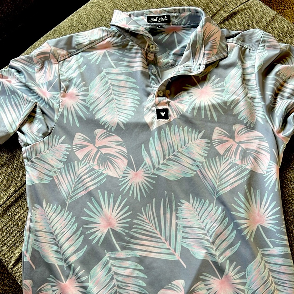 Men’s size medium used bad birdie golf shirt